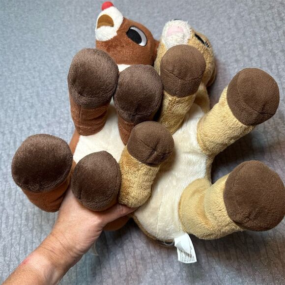 Commonwealth Toys Rudolph & Clarice Reindeer Plush Toy Set 12” in - Picture 5 of 7